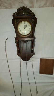 How much is this Dutch clock from 1756 worth?