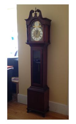 Daneker 'Grandmother' Clock about 6 feet high.